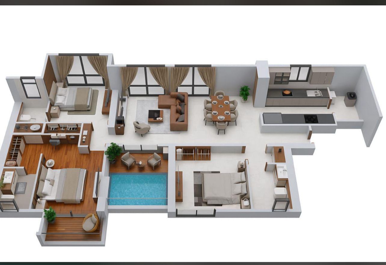 3 BHK Layout Design